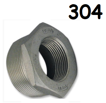 Low Pressure Bushing Adapter Pipe Fitting Stainless Steel 3/4-14 Male Reduce to 1/4-18 Femelle[NPT]