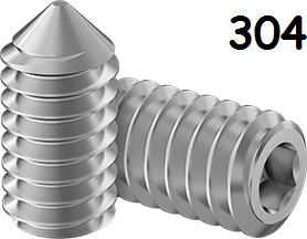 Set Screw Fine & Full Thread Stainless Steel 10-32 * 3/8