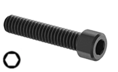 Metric Socket Head Cap Screw Black-Oxide Alloy Steel Full Thread M5 * 0.8 * 16mm Grade 12.9 [Allen Key]