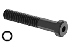 Low Head Socket Head Cap Screw Black Steel 5/16-18 * 1-1/4" Grade 8 [Cup Point] [Allen Drive]