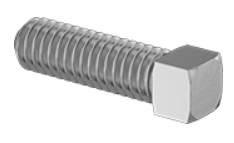 Square Head Screw Full Thread Stainless Steel 1/4-20 * 3/4