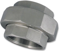 Low Pressure Threaded Union Straight Connector 316 Stainless Steel 1/4-18 [Female NPT] data-zoom=