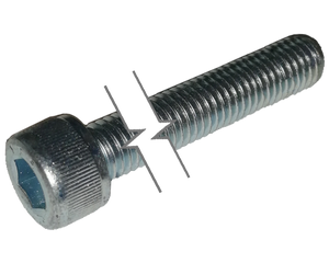 Metric Socket Head Cap Screw Zinc Plated Full Thread M8 * 1.25 * 12mm Grade 10.9 [Allen Key]