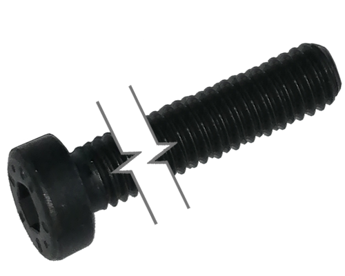Metric Low Head Socket Head Cap Screw Black-Oxide Alloy Steel Full Thread M5 * 0.8 * 16mm Grade 10.9 [Allen Key]