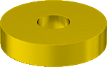 Thick Flat Washer SAE Yellow Zinc 1 * 2 OD Grade 2H