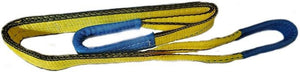 Yellow Web Sling With Reinforced Eye In Polyester 2" Width * 2'  * 2 plies Grade 5
